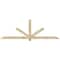 Ekena Millwork Kennewick Rough Sawn Timber Gable Bracket, Douglas Fir, 96"W x 32"H x 4"D x 4"F, 8/12 Pitch GBW096X32X0404KEN00RDF - alternate 1